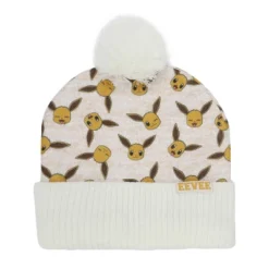 Pokemon Eevee Character Youth Cuffed Beanie And Gloves Set
