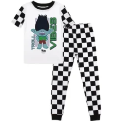 Universal Trolls "Troll Vibes" Youth Short Sleeve Pajama Set -Best Clothing Store GUEST c8499a7d 7517 4171 8cee de2295c3f3c1