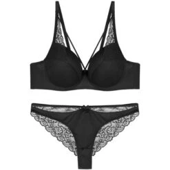 Agnes Orinda Women Plus Lace Sheer Push-Up Comfy 2 Pcs Undergarment Set -Best Clothing Store GUEST c874ef7f 0550 4fae b39f 35dbe64d5bdb