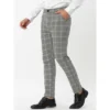 Lars Amadeus Men's Dress Plaid Slim Fit Flat Front Business Pencil Pants With Pockets -Best Clothing Store GUEST c8964bca fb64 4831 8726 3e66297e435c