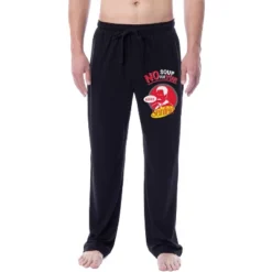 Seinfeld Mens' TV Show No Soup For You Funny Sleep Pajama Pants Black -Best Clothing Store GUEST c913ce30 9144 4828 935e 43ba4077c434