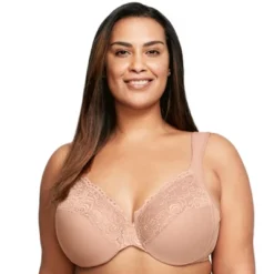 Glamorise Womens Low Cut WonderWire Lace Underwire Bra 1240 Cappuccino -Best Clothing Store GUEST c9501aae e6f7 4a64 9f31 96b3b183eddb