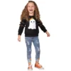 Girls Looking Good, Ghoul Pullover & Cuffed Jeans Set - Mia Belle Girls
