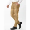 Lars Amadeus Men's Plaid Dress Pants Slim Fit Business Checked Trousers