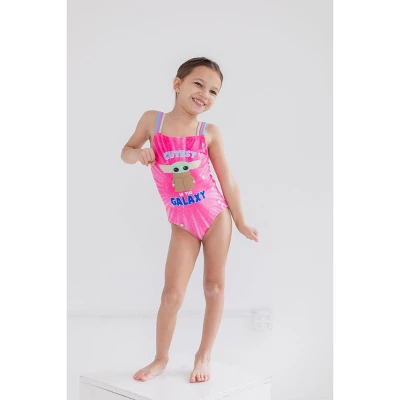 Star Wars The Child Girls One Piece Bathing Suit Rash Guard Tankini Top And Bikini Bottom 4 Swimsuit Set Little Kid To Big Kid 5 Star Wars The Child Girls One Piece Bathing Suit Rash Guard Tankini Top And Bikini Bottom 4 Swimsuit Set Little Kid To Big Kid - Image 3