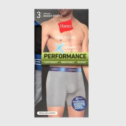 Hanes Premium Men's Performance Ultralight Boxer Briefs 3pk - Blue/Teal/Gray -Best Clothing Store GUEST ca396ad2 0512 44d3 a222 28df601b9817