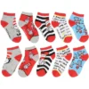 Dr. Seuss Socks Kids Cat In The Hat Thing 1 Thing 2 Ankle No Show Socks - 5 Pack Multicoloured 1 Dr. Seuss Socks Kids Cat In The Hat Thing 1 Thing 2 Ankle No Show Socks - 5 Pack Multicoloured -Best Clothing Store GUEST cac692d0 8070 4785 af3f c6c56410133b