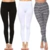 Women's Pack Of 3 Leggings - One Size Fits Most - White Mark -Best Clothing Store GUEST cb5085f8 b4a4 4c2b ae72 b622e6447df7