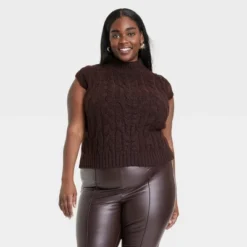 Women's Crewneck Cropped Sweater Vest - A New Day™ -Best Clothing Store GUEST ccf8d08f 4745 417f afe1 45e29d20e9df