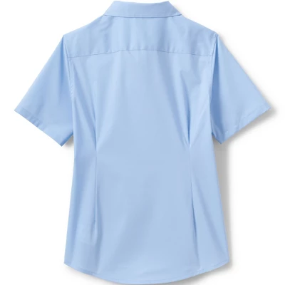 Lands' End School Uniform Girls No Gape Short Sleeve Stretch Shirt 3 Lands' End School Uniform Girls No Gape Short Sleeve Stretch Shirt