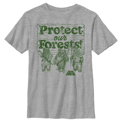 Boy's Star Wars Ewok Protect Our Forests T-Shirt 5 Boy's Star Wars Ewok Protect Our Forests T-Shirt - Image 3