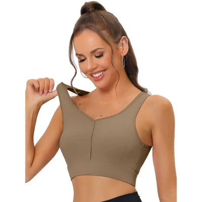 Allegra K Women's High Impact Workout Wirefree With Padded Sports Bra 8 Allegra K Women's High Impact Workout Wirefree With Padded Sports Bra - Image 6