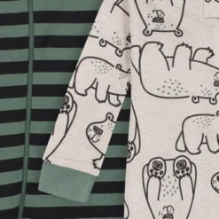 Gerber Baby & Toddler Boys Snug Fit Footed Cotton Pajamas, 2-Pack