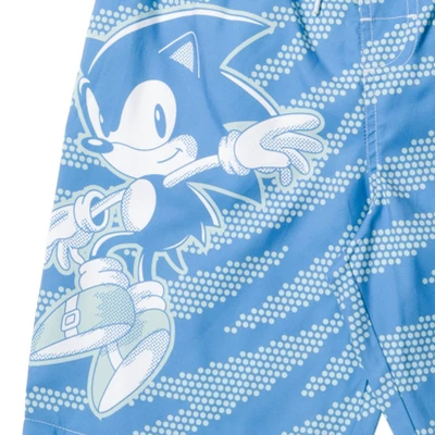 SEGA Sonic The Hedgehog Knuckles Tails Pullover Rash Guard And Swim Trunks Outfit Set Little Kid To Big Kid 6 SEGA Sonic The Hedgehog Knuckles Tails Pullover Rash Guard And Swim Trunks Outfit Set Little Kid To Big Kid - Image 4