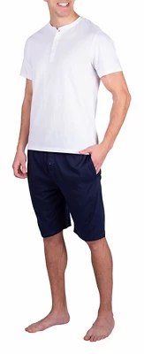 SLEEPHERO Men's Short Sleeve Henley Short Pajama Set 7 SLEEPHERO Men's Short Sleeve Henley Short Pajama Set - Image 5
