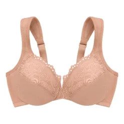 Glamorise Womens Low Cut WonderWire Lace Underwire Bra 1240 Cappuccino -Best Clothing Store GUEST d0ec566b 1a98 4f92 b6a1 10b2476d1aba