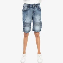 X RAY Boys Moto Biker Jean Shorts Slim Fit Boys Denim Shorts Stretch Washed Distressed -Best Clothing Store GUEST d0edf2c7 7d4f 4fd3 a02f 620e70ba0ee1
