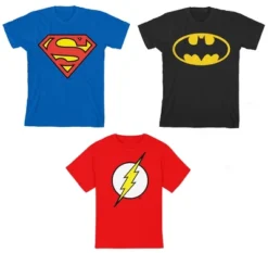 Superman DC Superhero Logos Youth 3-Pack Crew Neck Short Sleeve T-shirts -Best Clothing Store GUEST d14f94d5 9dee 44c4 88dc 6061ed12a960
