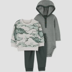 Carter's Just One You® Baby Boys' Striped Top & Bottom Set - Green -Best Clothing Store GUEST d1631a1c c500 4198 9fa1 10c949b33241