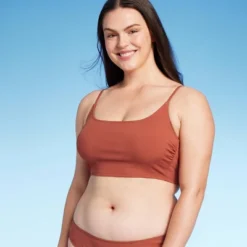 Women's Longline Ribbed Bikini Top - Shade & Shore™ -Best Clothing Store GUEST d20b63de 2c65 4726 9fcf a7c8d791deb2