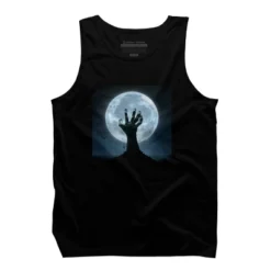Men's Design By Humans Halloween! Zombie Hand Reaching From Grave T-Shirt By EBCD Tank Top -Best Clothing Store GUEST d2b1149a 7af1 4753 a69e 4996665d57ba