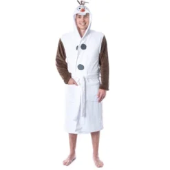 Disney Adult Frozen Snowman Olaf Costume Robe Hooded Bathrobe White -Best Clothing Store GUEST d30b33e7 f814 4ba9 901c 7b43462ac0d4