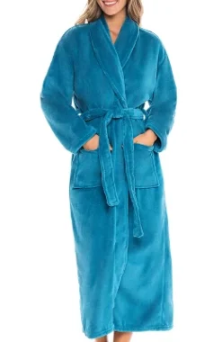 Women's Warm Fleece Winter Robe, Long Soft Plush Bathrobe -Best Clothing Store GUEST d4aa6aca 75ff 40e8 800a b7d54dc8663d