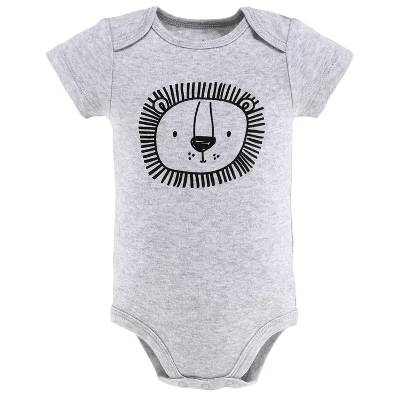 The Peanutshell Baby Boy Or Girl Short Sleeve Bodysuits, 5-Pack, Safari Animals, Newborn To 24 Months 5 The Peanutshell Baby Boy Or Girl Short Sleeve Bodysuits, 5-Pack, Safari Animals, Newborn To 24 Months - Image 3