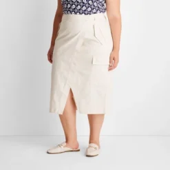 Women's Cargo Wrap Midi Skirt - Future Collective™ With Reese Blutstein -Best Clothing Store GUEST d53492be d5c4 4eb8 8ccf 6f4df576748f