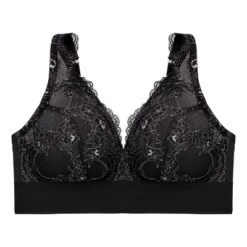 Glamorise Womens Bramour Lexington Lace Plunge Bralette Wirefree Bra 7013 Black 9 Glamorise Womens Bramour Lexington Lace Plunge Bralette Wirefree Bra 7013 Black -Best Clothing Store GUEST d6db54ef 0b9e 4c09 8ea7 007929f5da6e