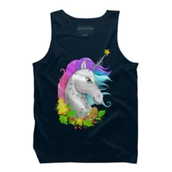 Men's Design By Humans Christmas Unicorn By NikKor Tank Top -Best Clothing Store GUEST daa110eb be10 4b10 a2db 1cb8245dcbd4