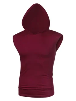 Lars Amadeus Men's Sleeveless Hoodies Vest T-Shirt Workout Gym Hooded Tank Tops -Best Clothing Store GUEST db0f28d8 e05d 4953 91bd 0a42970085b3