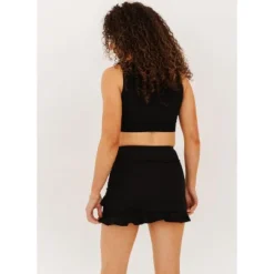 Lime Ricki Women's Black Ultra High-Waist Skirt W/ Bottoms -Best Clothing Store GUEST db10653c 56c4 48f0 b9e9 324376860e5a