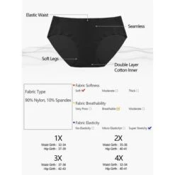 Agnes Orinda Women's Plus Size Panty High Rise Seamless Brief Laser Cut Underwear 13 Agnes Orinda Women's Plus Size Panty High Rise Seamless Brief Laser Cut Underwear -Best Clothing Store GUEST db4cc9ad 2ad9 46e9 9157 a2678438efd1