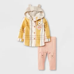 Baby Girls' Disney Winnie The Pooh Solid Top And Bottom Set - Pink -Best Clothing Store GUEST dd2de407 782d 4088 86cc fdca98c1d387