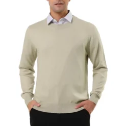 Lars Amadeus Men's Casual Round Neck Long Sleeves Solid Color Knitted Pullover Sweater -Best Clothing Store GUEST dd6949d7 607b 4f40 9cfe 0cd429f9d0e2