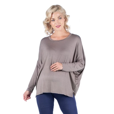 24seven Comfort Apparel Oversized Long Sleeve Maternity Dolman Top 10 24seven Comfort Apparel Oversized Long Sleeve Maternity Dolman Top - Image 8