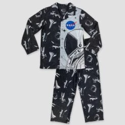 Boys' NASA Space 2pc Coat Pajama Set - Black 7 Boys' NASA Space 2pc Coat Pajama Set - Black -Best Clothing Store GUEST dfdc731b cb30 40c2 b88f deff1796d81b