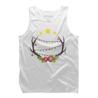 Men's Design By Humans Christmas Deer By Reivchan Tank Top 8 Men's Design By Humans Christmas Deer By Reivchan Tank Top - Image 6