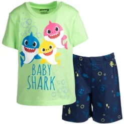 Pinkfong Baby Shark T-Shirt And Shorts Outfit Set Toddler -Best Clothing Store GUEST e158db15 e31a 4362 84a4 251a6d82a61c