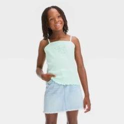 Girls' Star Wars Grogu Tank Top And Cardigan Set - Green