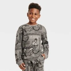 Boys' Marvel Black Panther Crewneck Fleece Sweatshirt - Dark Gray -Best Clothing Store GUEST e383c7ab 8fbd 4b9c acb7 d620b762a1e6