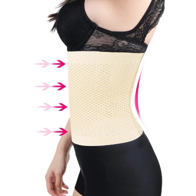 Unique Bargains Mesh Breathable Postpartum Belly Abdominal Shaping Belt Waist Wrapping Shaper Cincher Corset Shapewear Beige L 5 Unique Bargains Mesh Breathable Postpartum Belly Abdominal Shaping Belt Waist Wrapping Shaper Cincher Corset Shapewear Beige L - Image 3