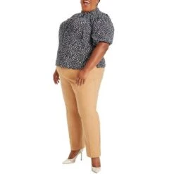 ELOQUII Women’s Plus Size Gena Fit Kady Pant 16 ELOQUII Women’s Plus Size Gena Fit Kady Pant -Best Clothing Store GUEST e6404f3c 8130 471f 8354 0b84e9925045