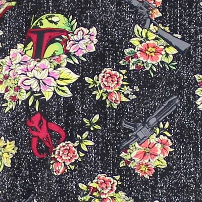 Men's Star Wars Boba Fett Floral Print Button Down Shirt 3 Men's Star Wars Boba Fett Floral Print Button Down Shirt