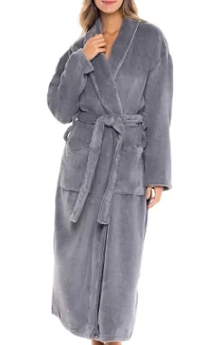 Women's Warm Fleece Winter Robe, Long Soft Plush Bathrobe -Best Clothing Store GUEST e822fe0b 43ce 4dc6 bc1d d468e6b9c015