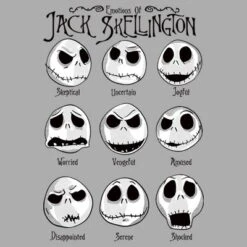 Boy's The Nightmare Before Christmas Emotions Of Jack Skellington T-Shirt