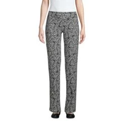 Lands' End Women's Tall Starfish Mid Rise Straight Leg Elastic Waist Pull On Pants -Best Clothing Store GUEST e8bfc77f 3f73 4c1f af82 62de6b9ce528