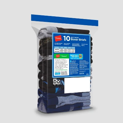 Hanes Boys' 10pk Camo Soft Comfort Boxer Briefs - Colors May Vary 4 Hanes Boys' 10pk Camo Soft Comfort Boxer Briefs - Colors May Vary - Image 2