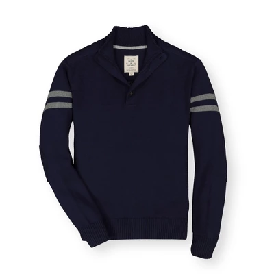 Hope & Henry Mens' Mock Neck Button Placket Sweater 5 Hope & Henry Mens' Mock Neck Button Placket Sweater - Image 3